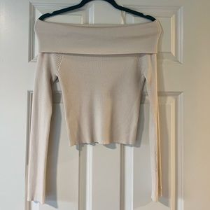 Kendall+Kylie off the shoulder sweater